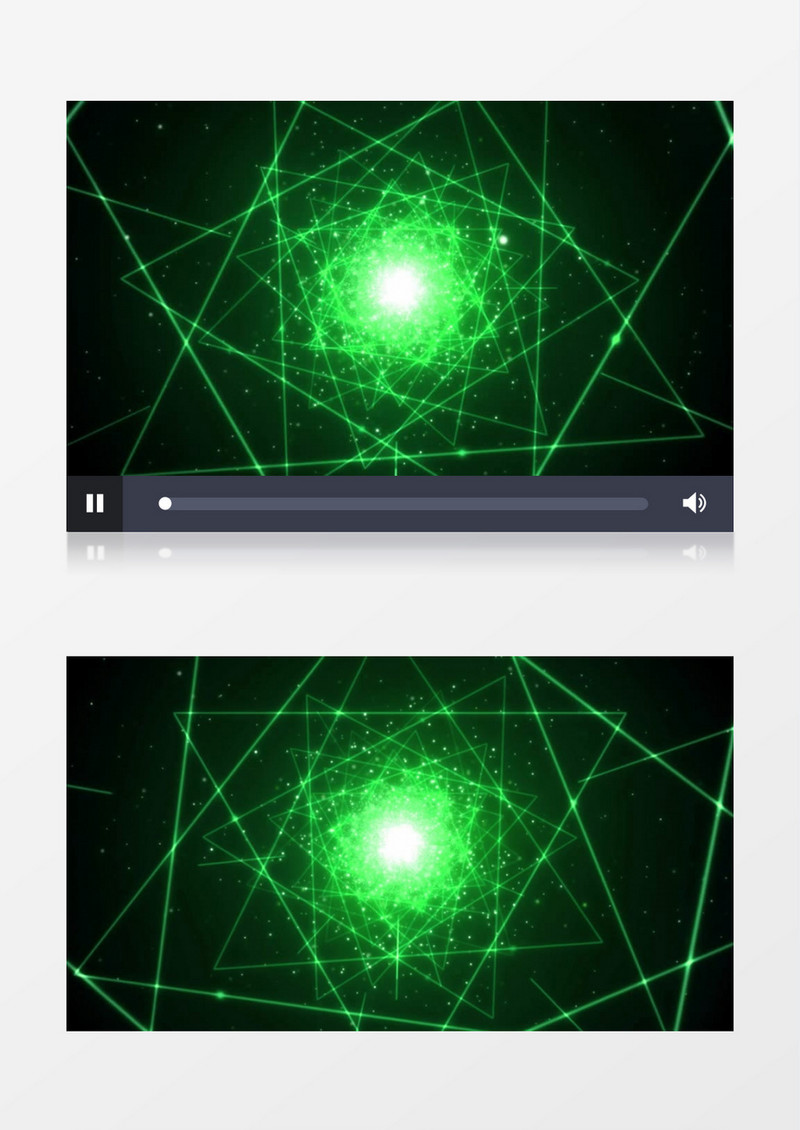 动画动态动感经典光效激光几何图形绿背景视频素材