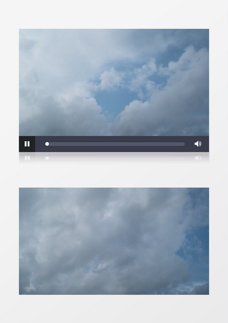 洁白飘逸的云层背景视频素材