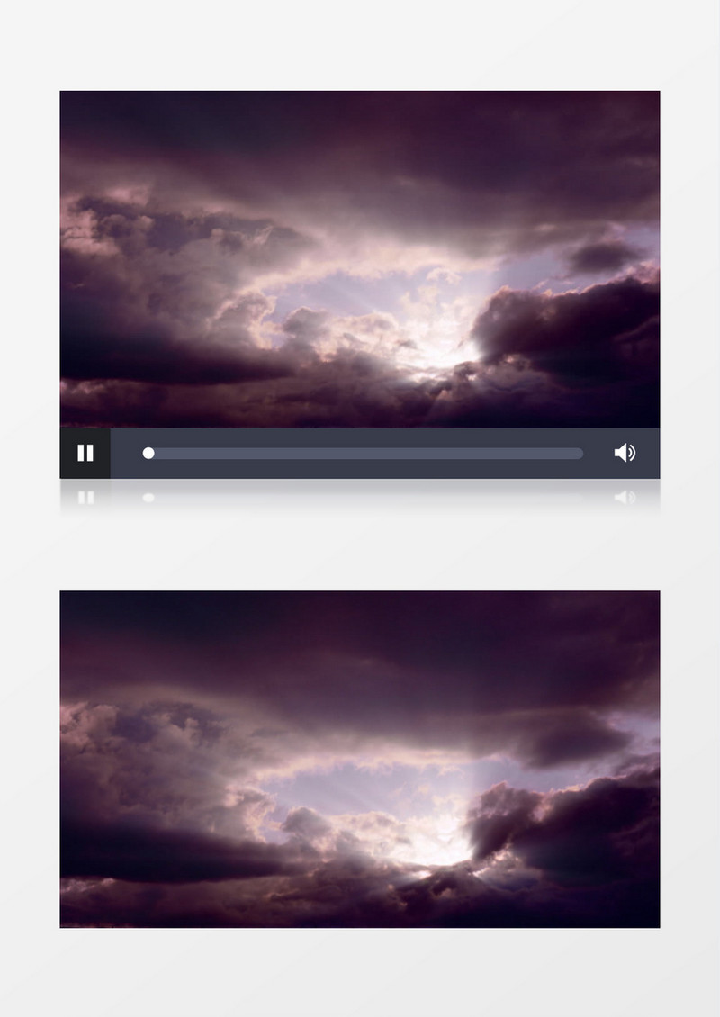 乌云蔽日的景象背景视频素材