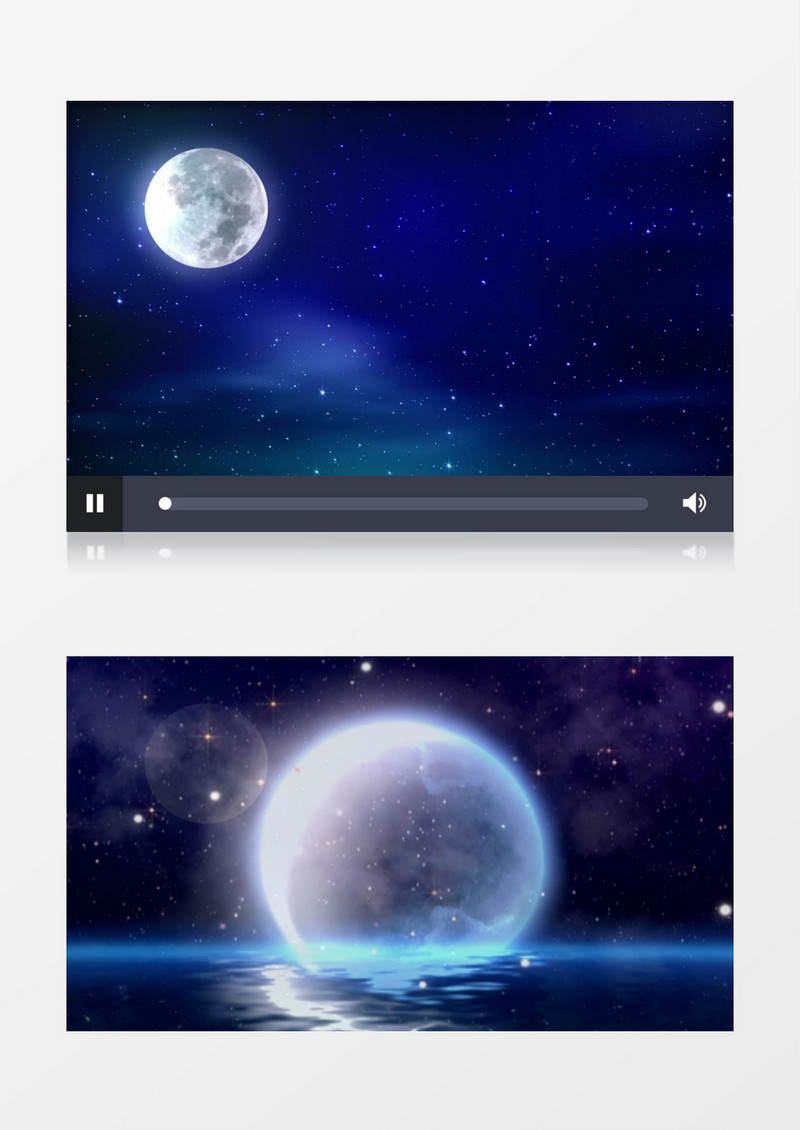 月亮代表我的心唯美梦幻意境月色(有音乐)背景视频