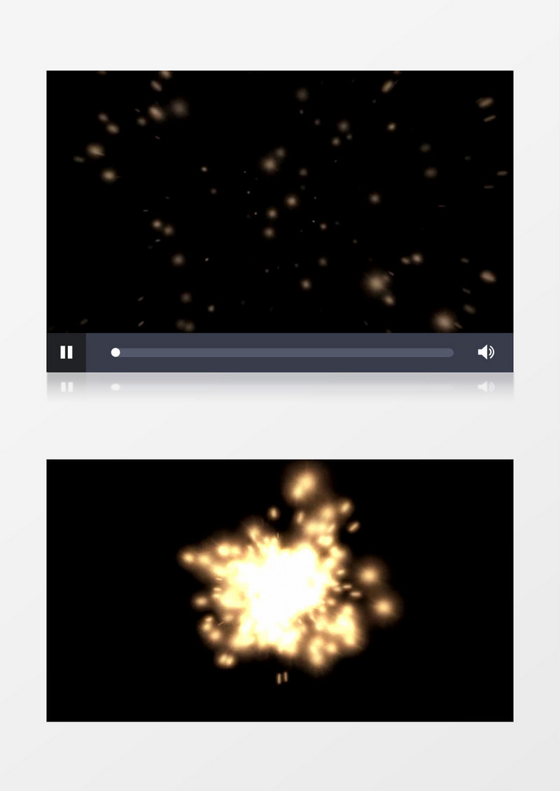 金色粒子凝聚爆炸效果粒子悬停背景视频素材