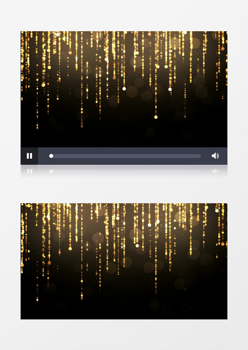 金色粒子线条自上而下闪烁变幻背景视频素材