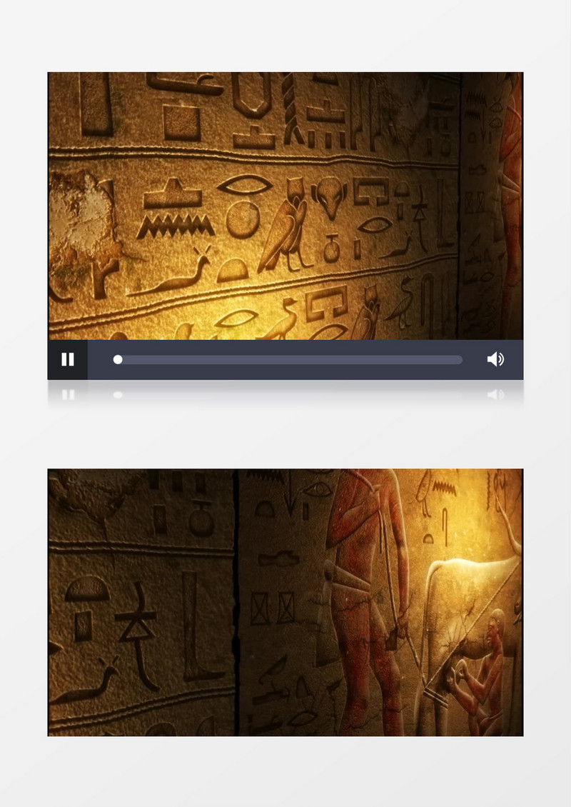 动态埃及异域风情壁画背景视频素材