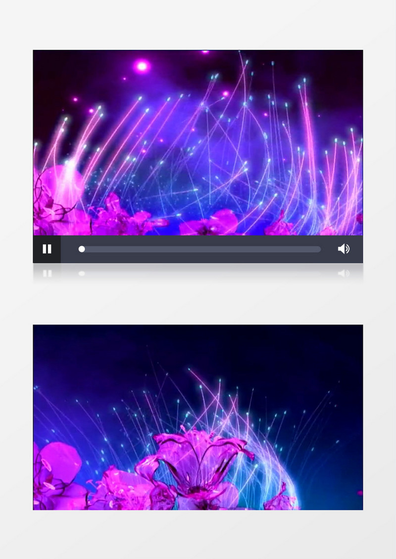 动画动态梦幻唯美花仙子仙境星光琉璃花背景视频素材