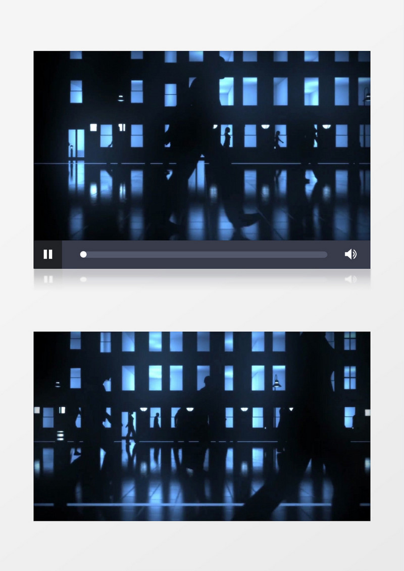 动态城市夜景高楼3D灯光背景视频素材