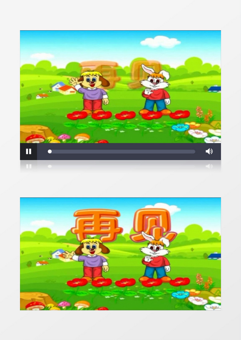 儿童卡通风格动漫人物背景视频素材