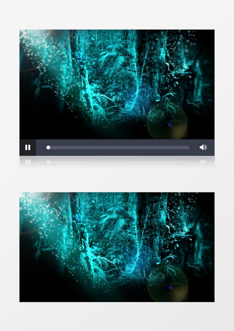光粒子流动森林背景视频素材