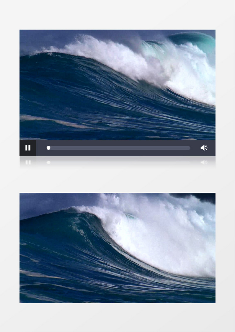 近距离特写自然景观海浪浪花实拍背景视频素材