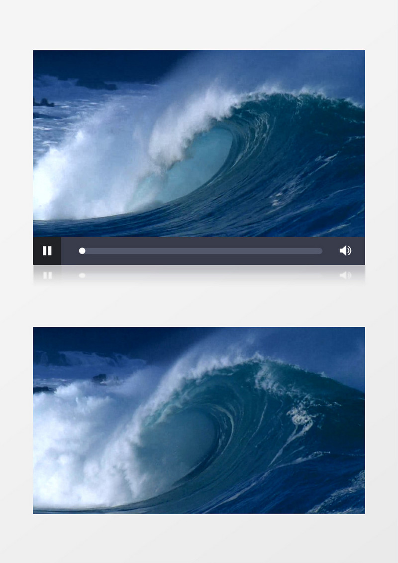 近距离特写自然景观海浪实拍背景视频素材