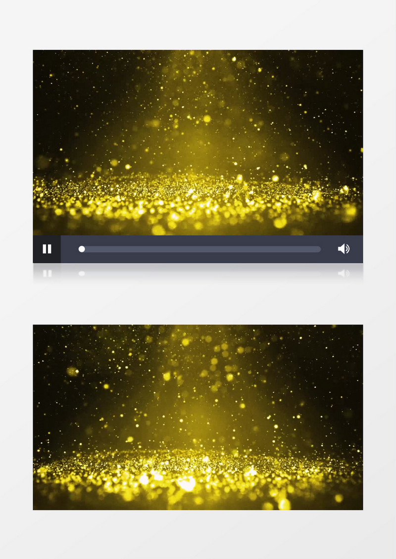 浪漫梦幻金色粒子跳动有音乐背景视频素材