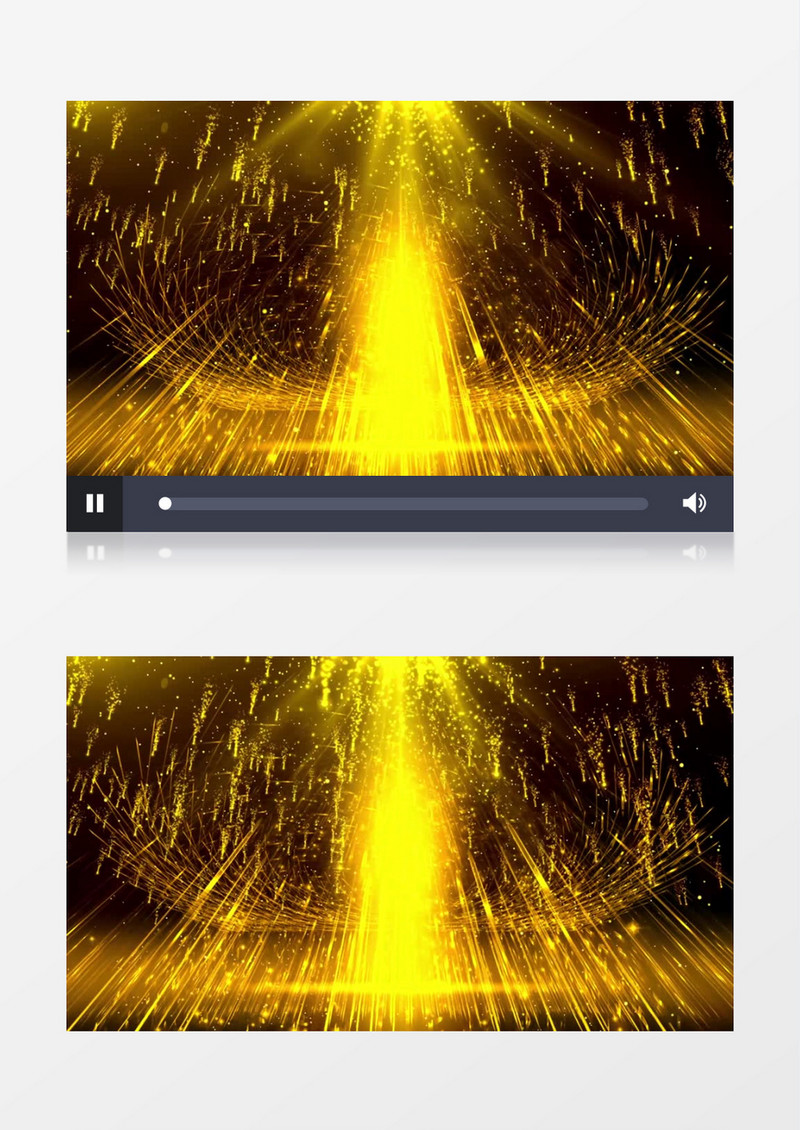 唯美金色粒子雨有音乐背景视频素材