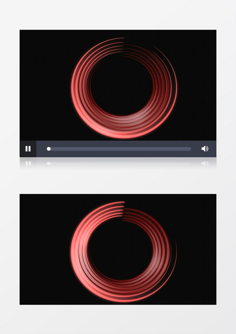 运动闪光红色圆环背景视频素材
