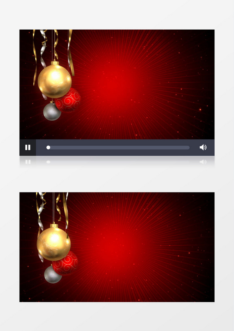 圣诞球圣诞节素材背景视频素材