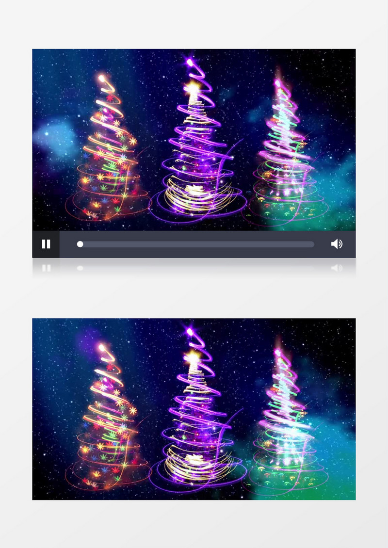 炫彩圣诞树背景视频素材