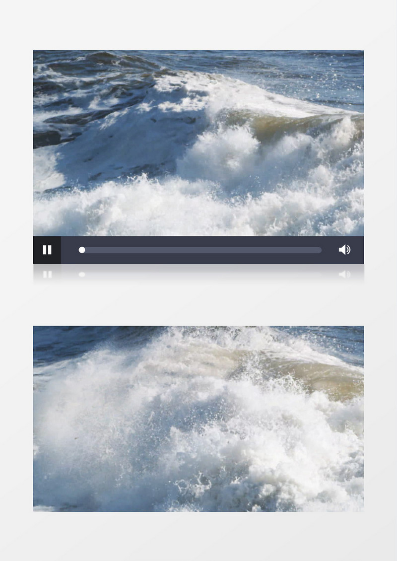 近距离拍摄海浪背景视频素材