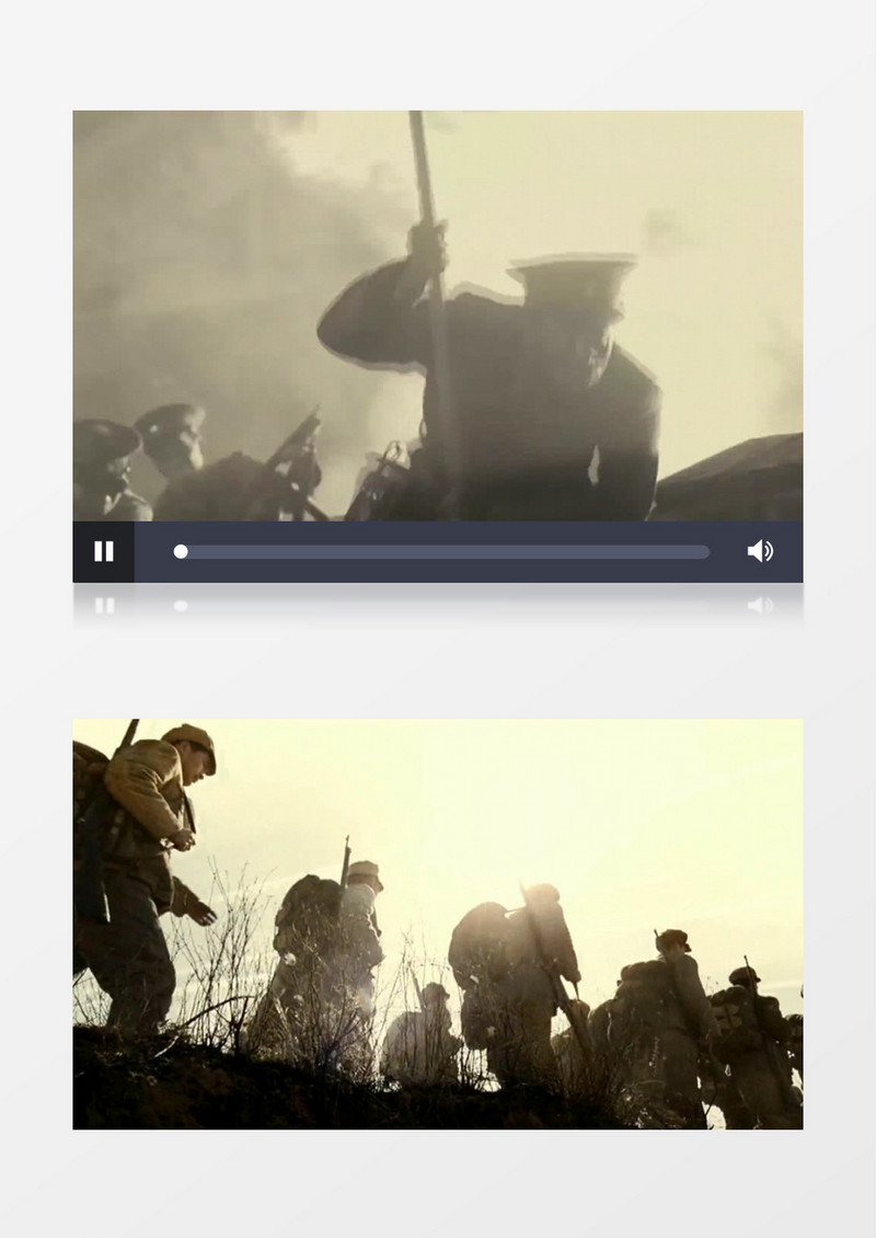 红军长征战争记录录像背景视频素材