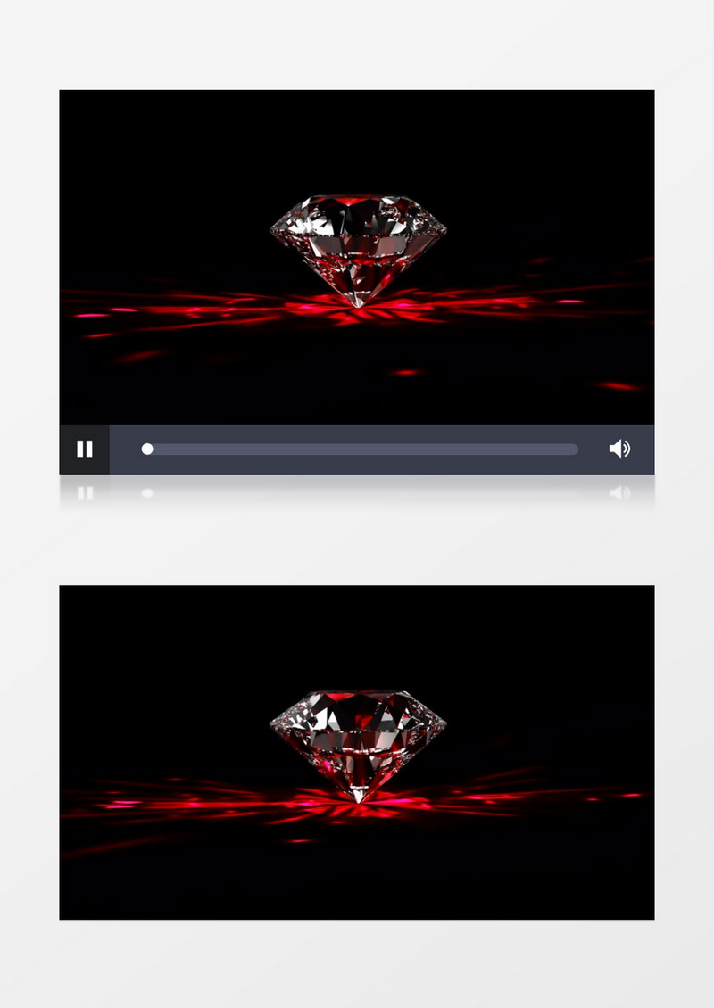 动画动态热情红色钻石背景视频素材
