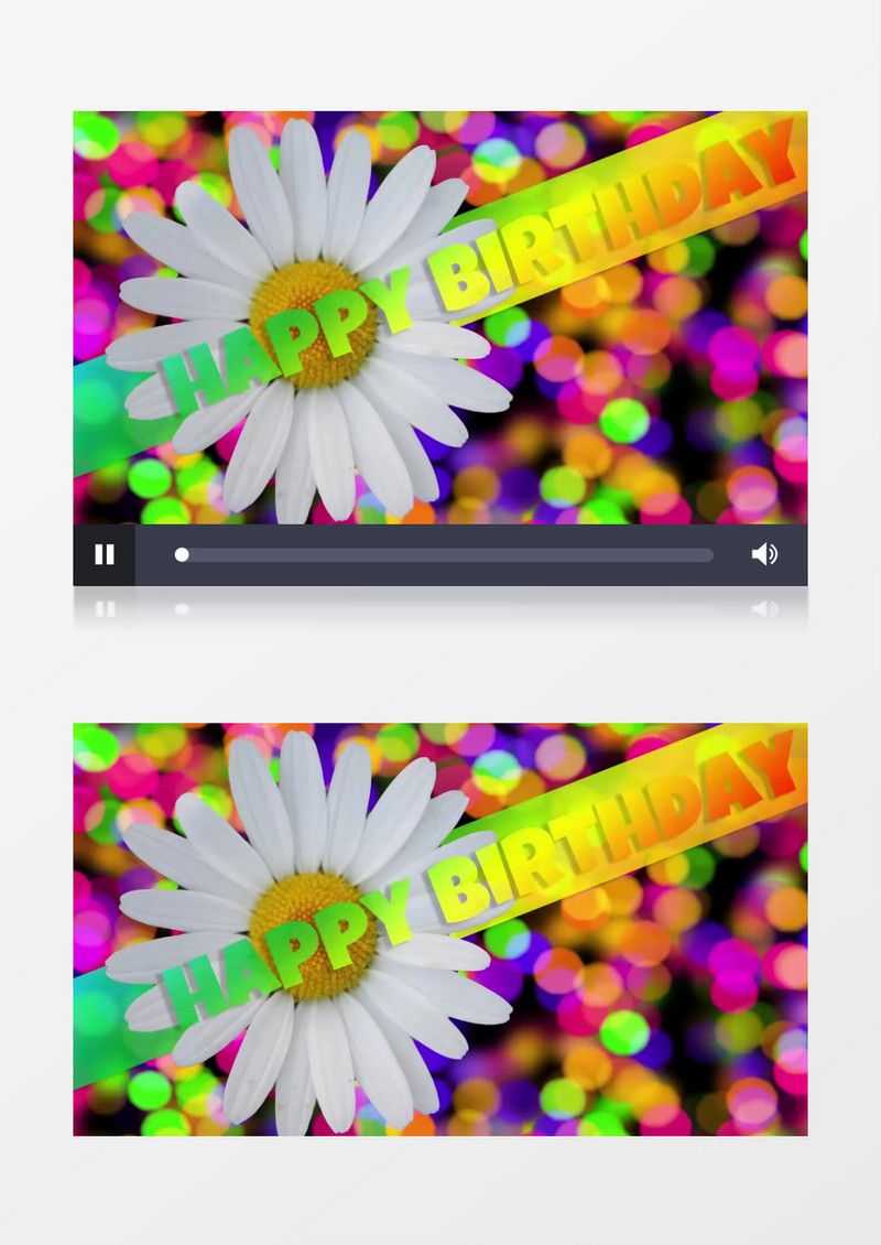 生日快乐歌（有音乐）背景视频素材