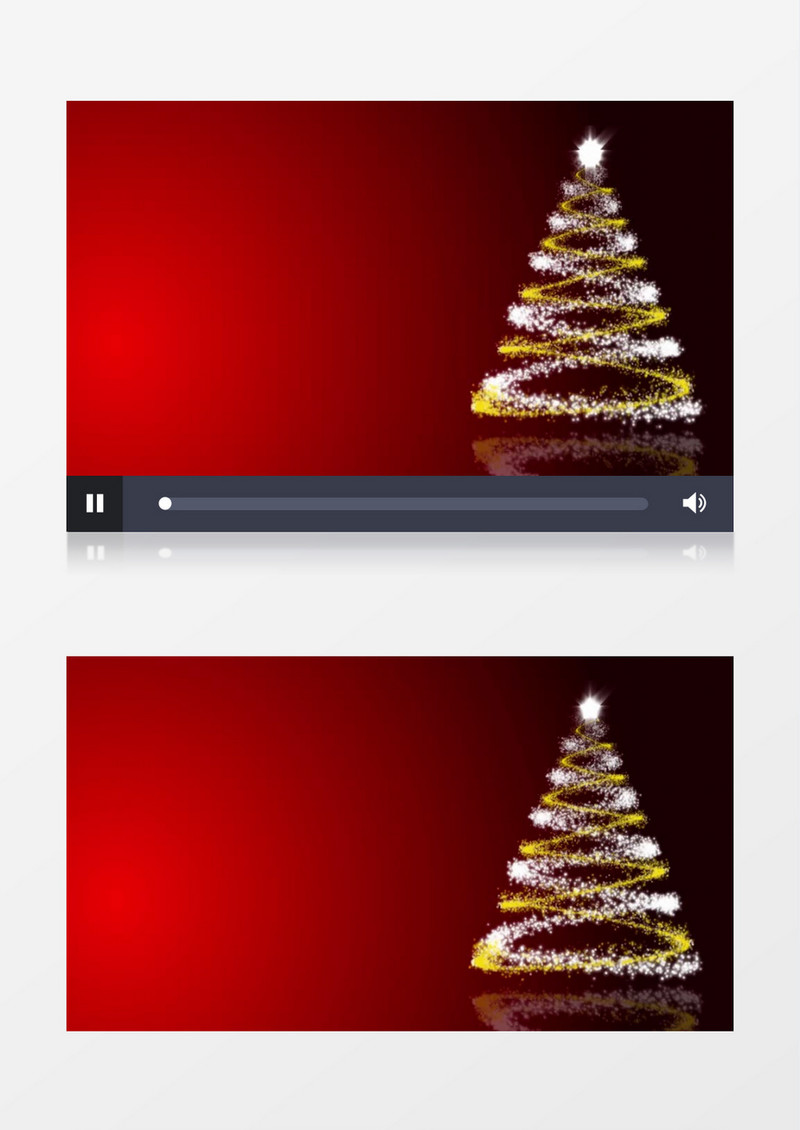 雪花飘飘美丽光点圣诞树4K背景视频素材
