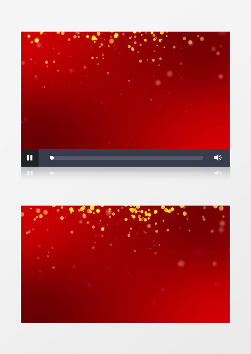圣诞橙黄浮动光粒子4K背景视频素材