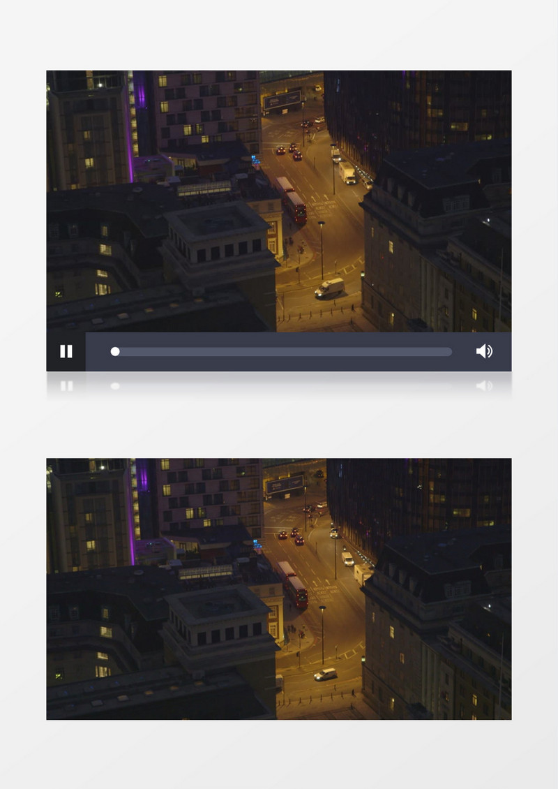 夜晚的高楼建筑实拍高清视频mov