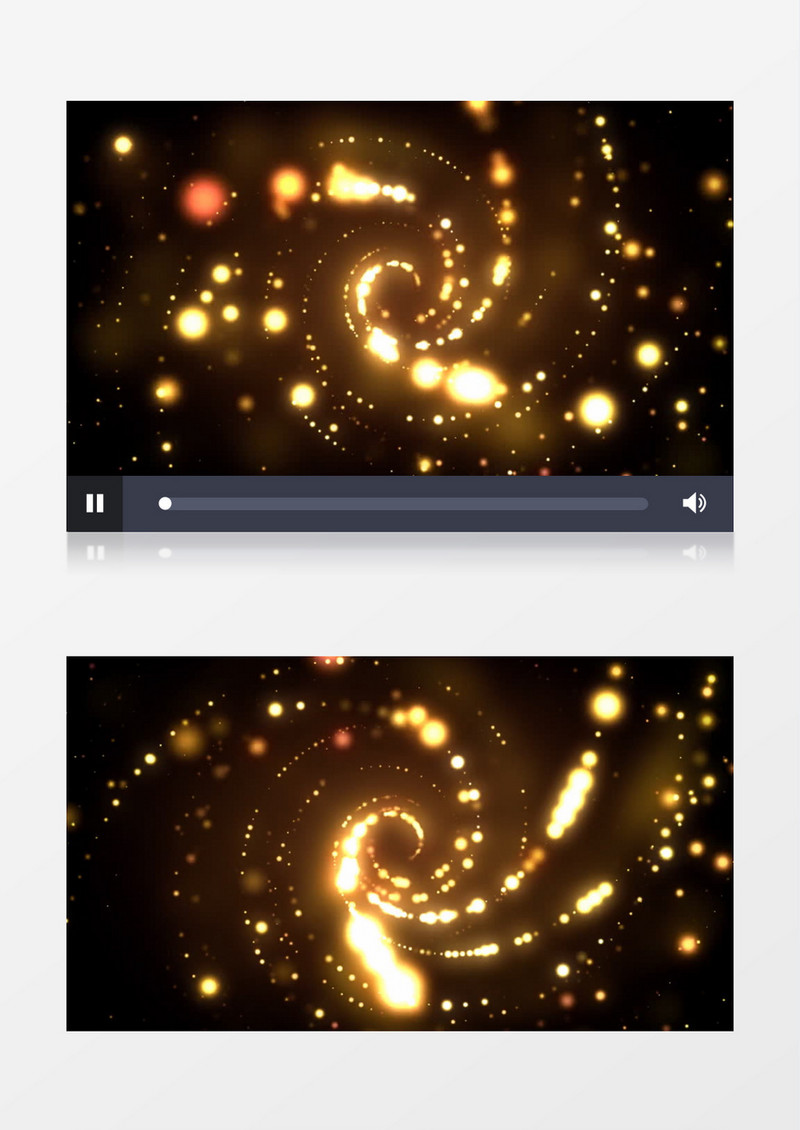 金色粒子螺旋线条旋转明亮闪耀背景视频素材