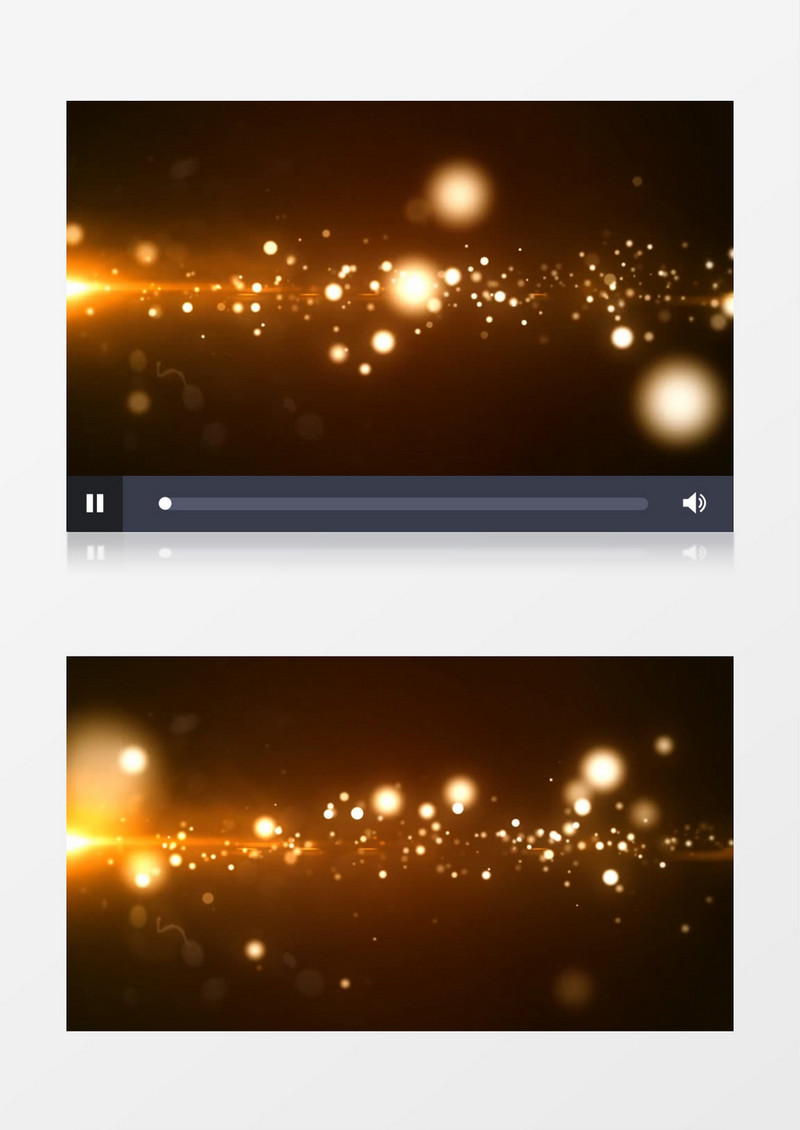 发光金色粒子颗粒背景视频素材