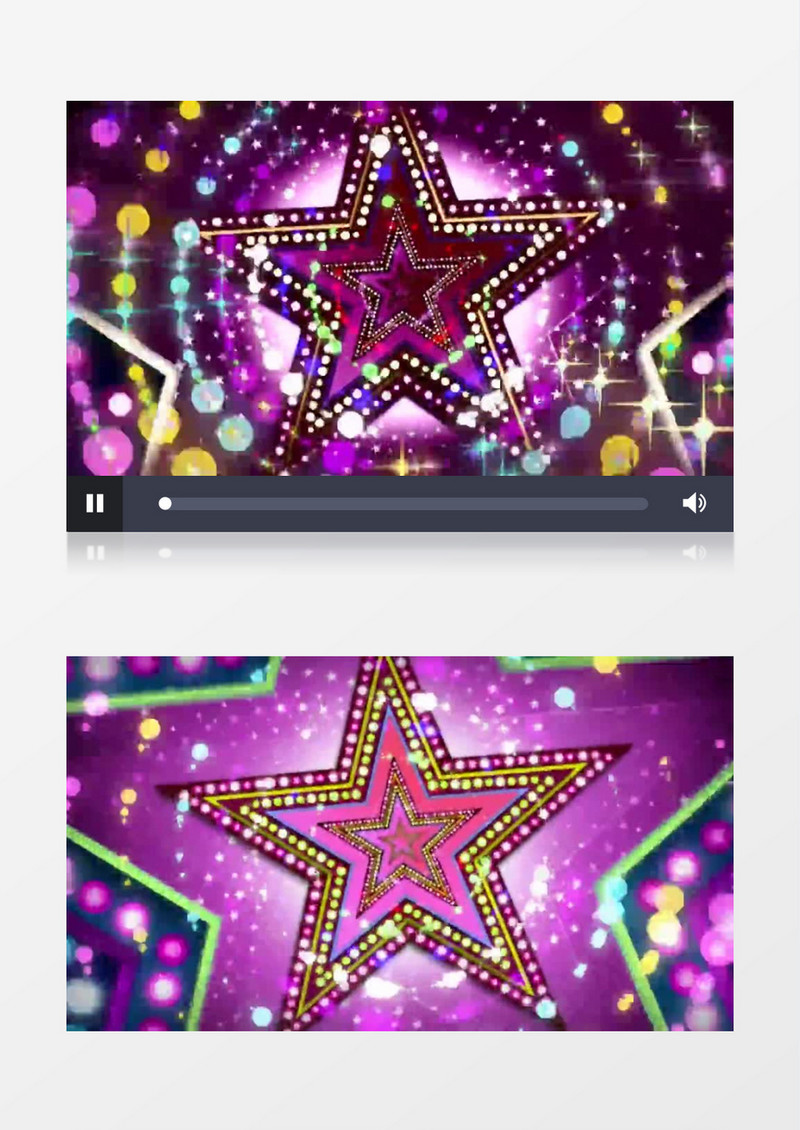 动画动态五角星圆点闪烁背景视频素材