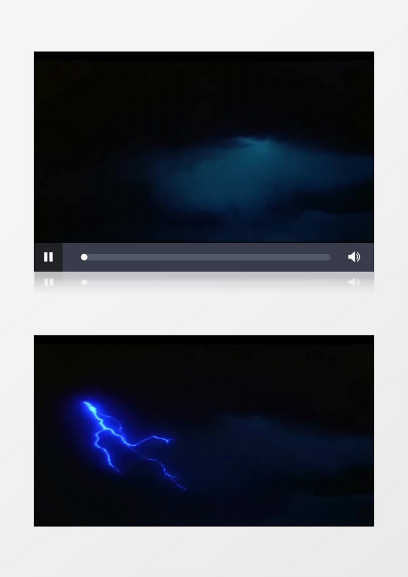 蓝色闪电背景视频