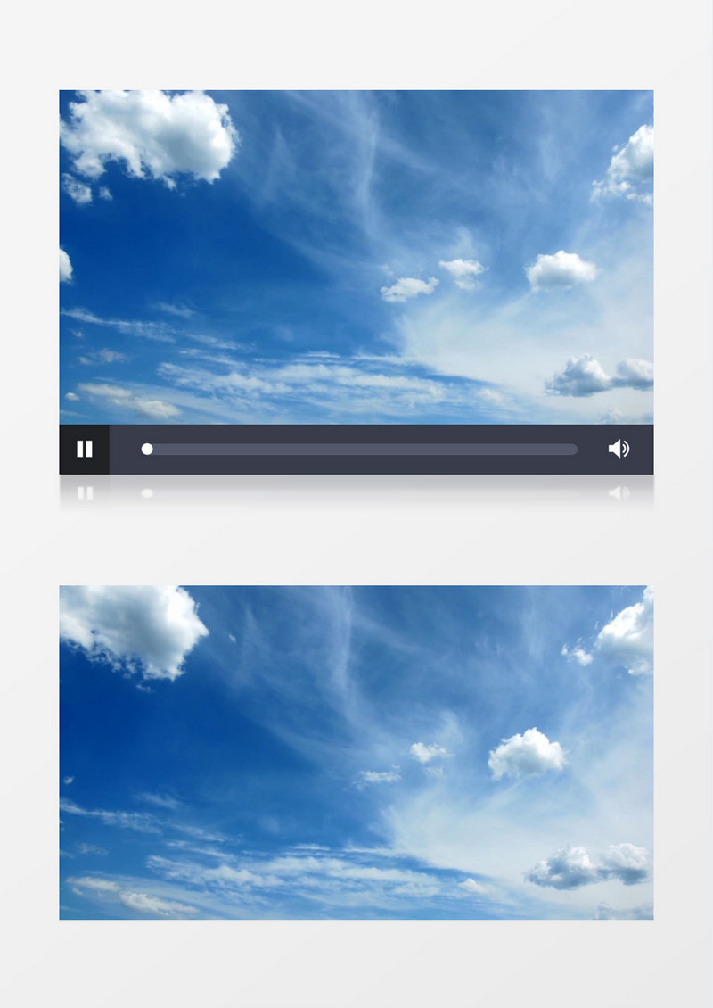 蓝天白云12实拍视频素材MP4
