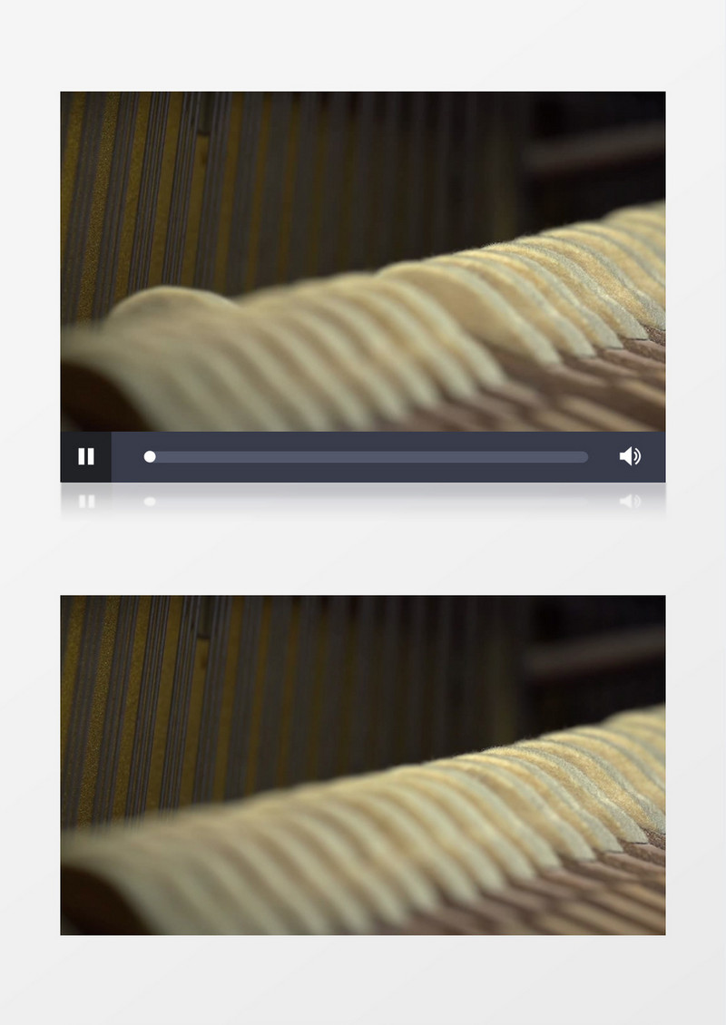 高清实拍特殊的古老的仪器键盘内部景象实拍视频素材