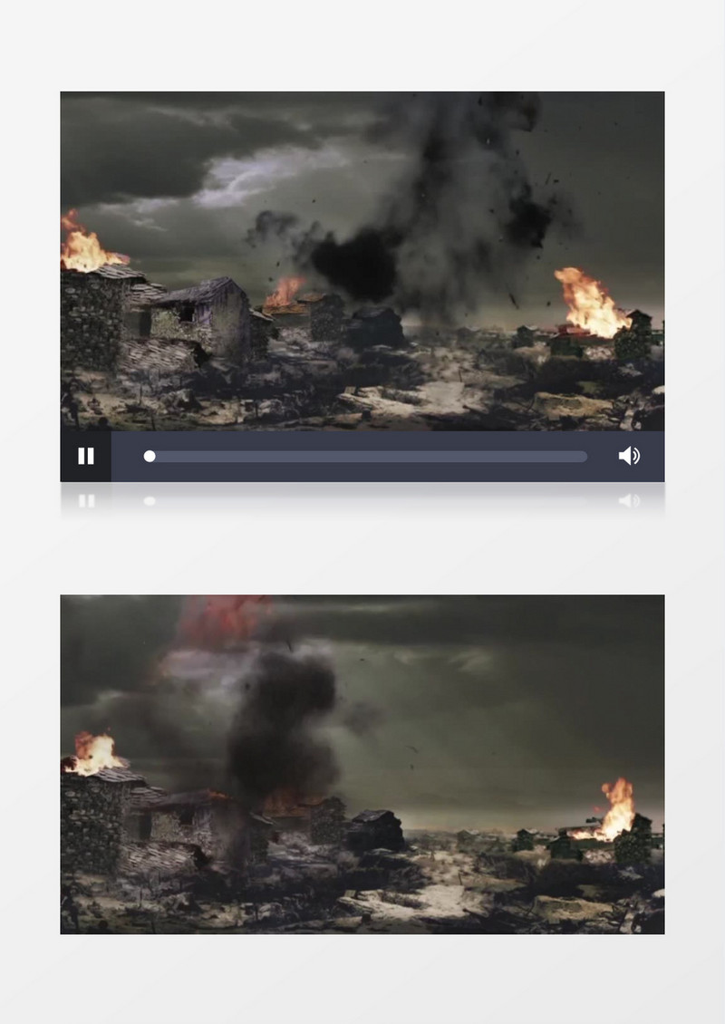 动画动态红军长征战争炮火背景视频素材