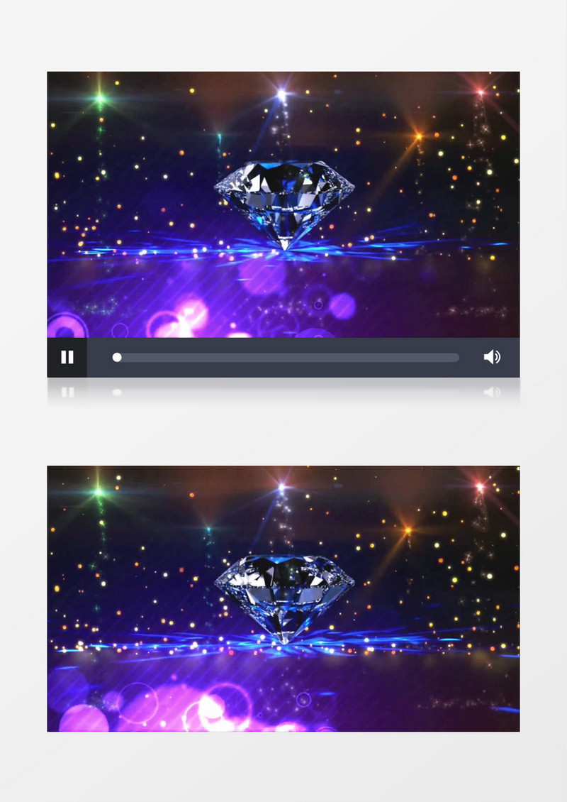 动画动态绚丽粒子旋转钻石背景视频素材