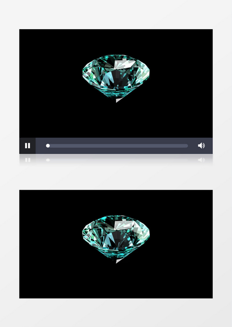 动画动态旋转钻石背景视频素材