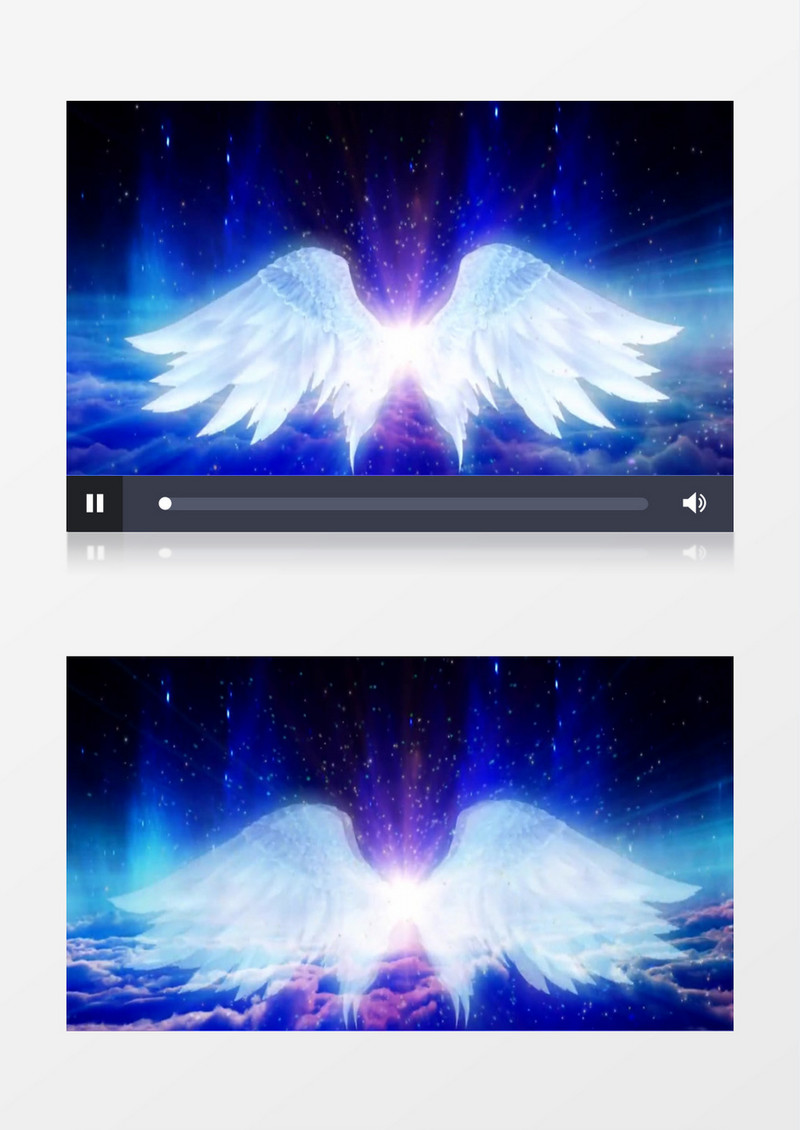 动画动态挥着的翅膀(有音乐)背景视频素材