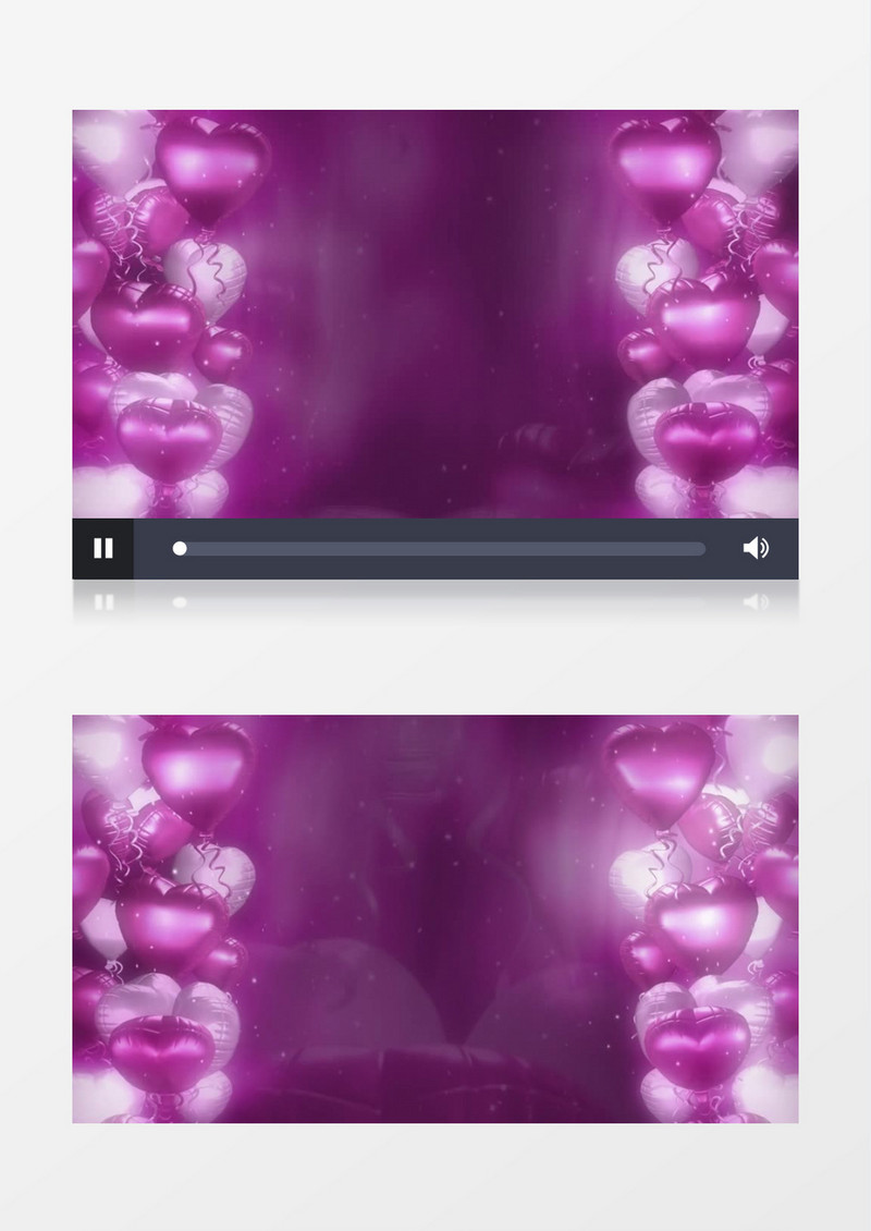 紫色气球浪漫婚礼背景视频素材