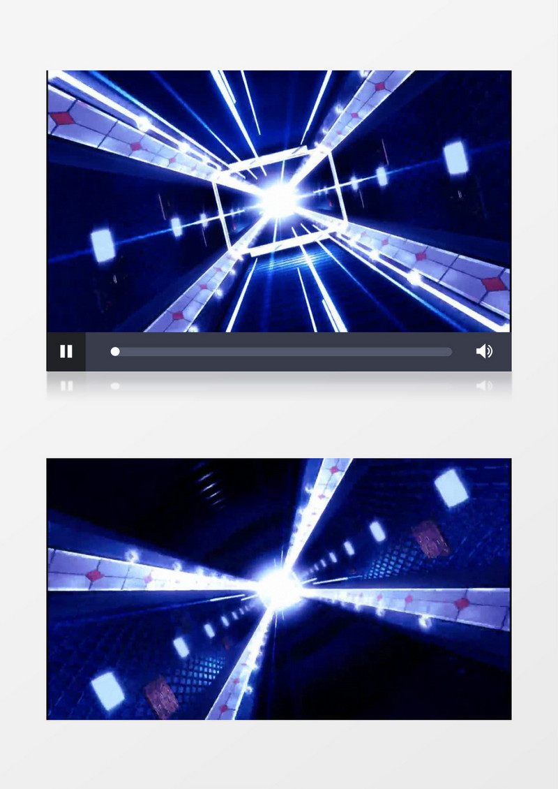 动画动态蓝色时光隧道经典背景视频素材