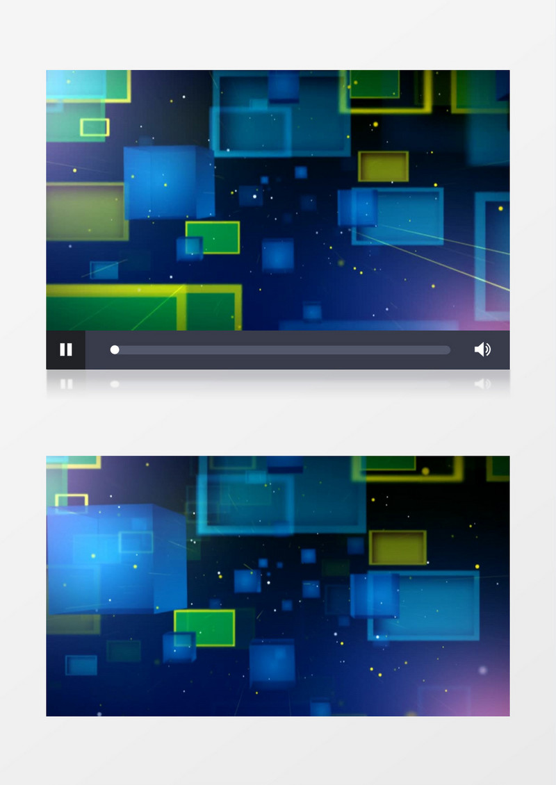 动画动态蓝色移动方块背景视频素材
