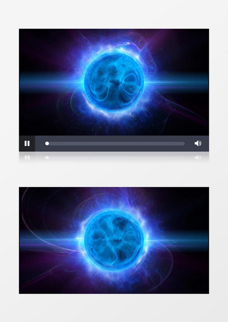 动画动态蓝色魔球背景视频素材
