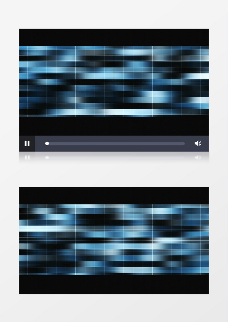浮动的蓝色光带效果视频素材