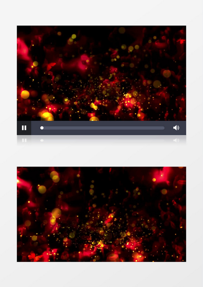 动画动态玫瑰蝴蝶粒子闪烁背景视频素材