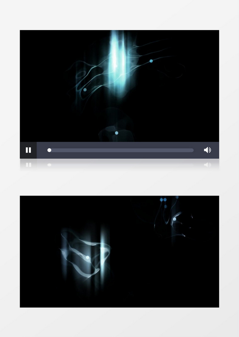 动画动态蓝色圆点线条光芒闪烁背景视频素材