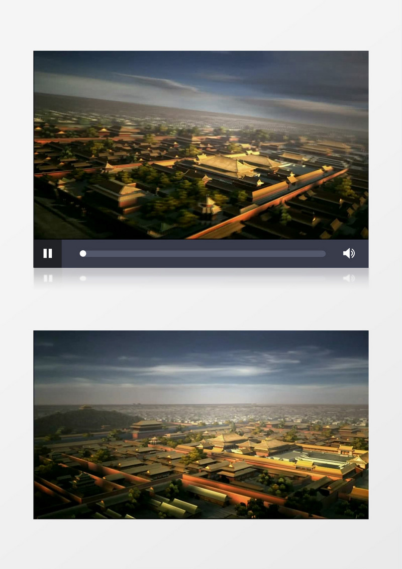 中国建筑故宫(有音乐)视频素材