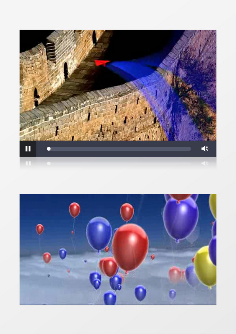 彩色气球中国梦背景视频素材