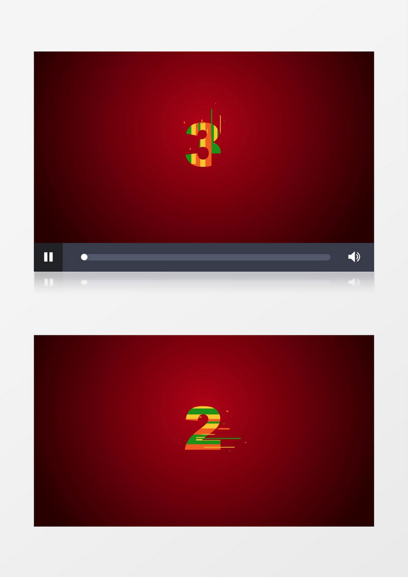 红色喜庆logo展示AE视频模板