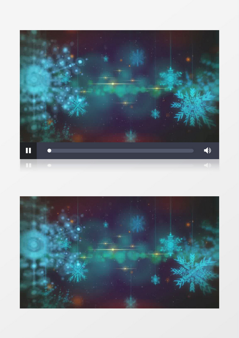 圣诞节日新年庆典高科技设计雪花元素AE模板
