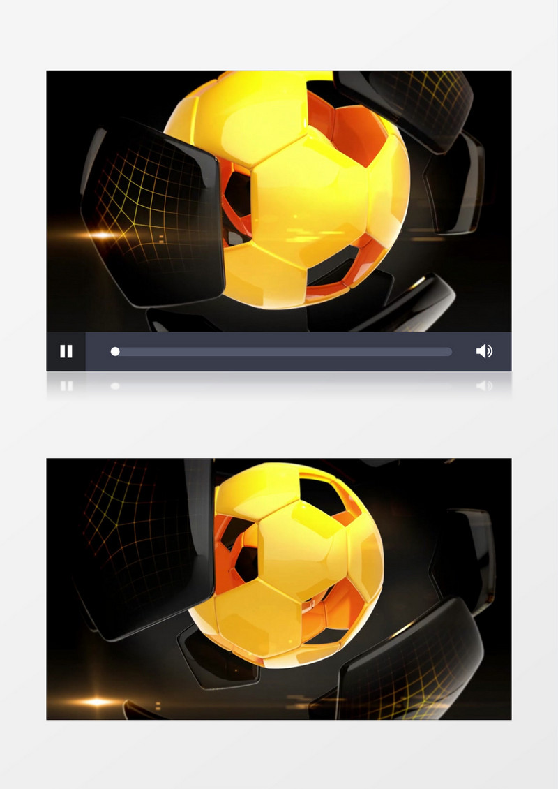 三维效果的足球时刻栏目包装AE模板