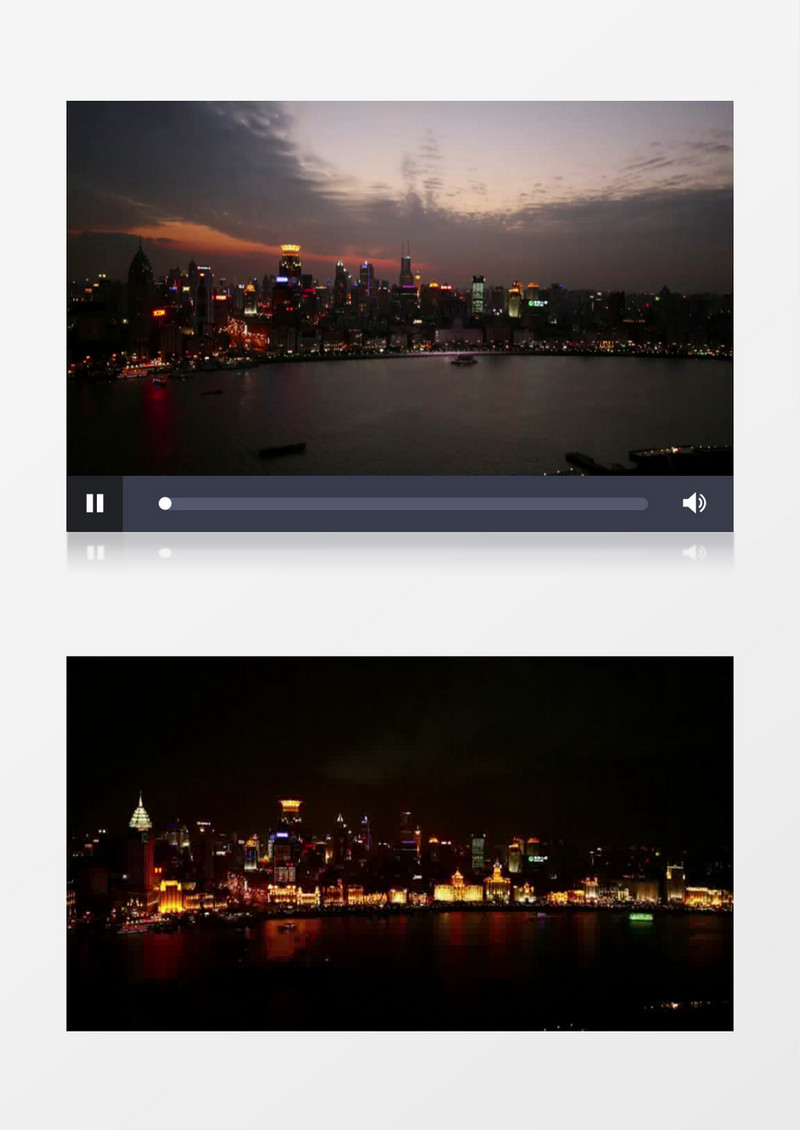 航拍城市夜景延时视频素材AE模板