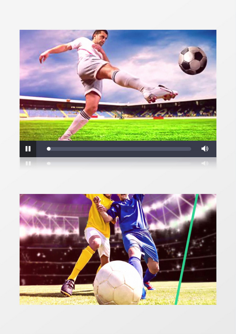 体育运动足球比赛宣传视频ae模板