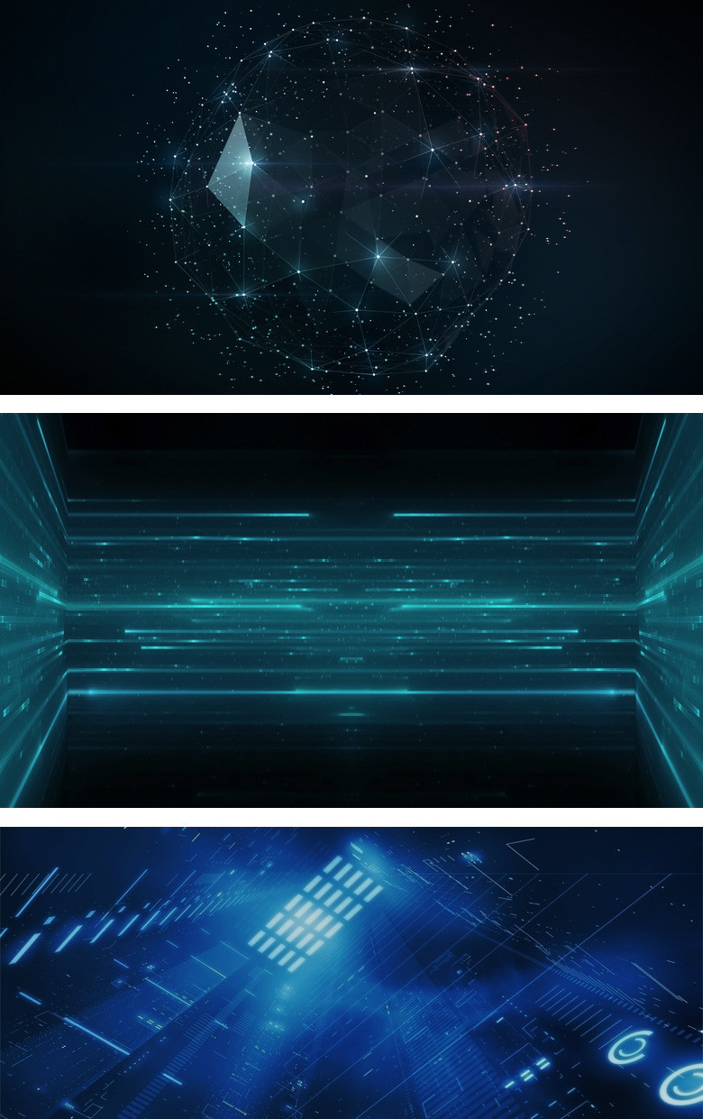 点线粒子科技感ppt背景图片模板下载_科技_图客巴巴